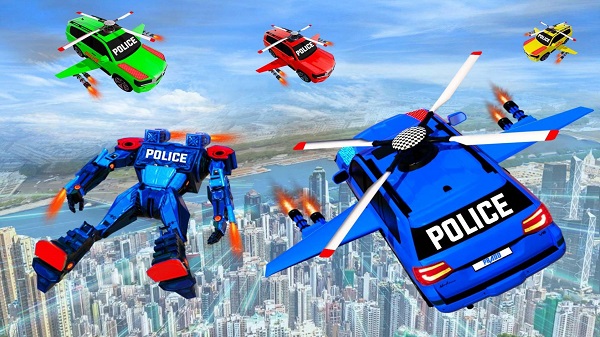 飞行普拉多机器人免费官方正版：超人题材格斗闯关游戏，提升战斗力！