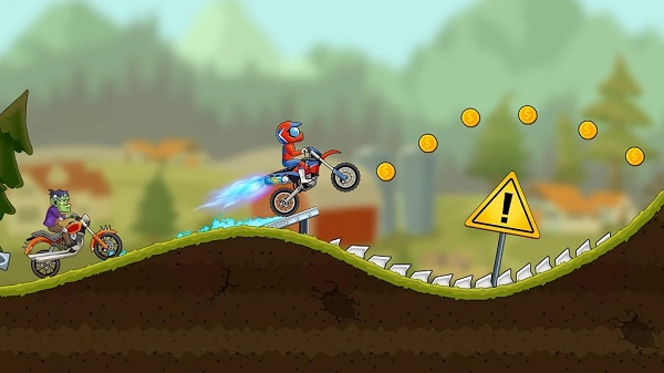 涡轮自行车竞赛免费破解版：自行车竞技闯关游戏，资源多！