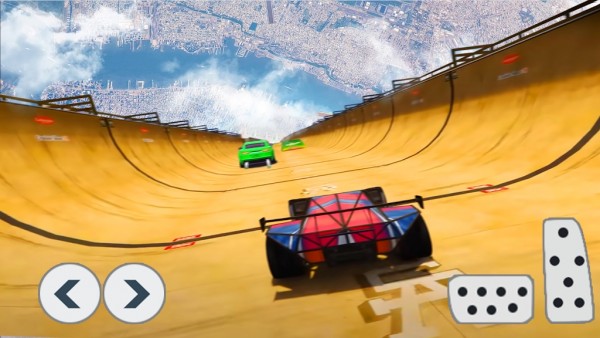 超级英雄特技飙车内置菜单免费版：休闲的赛车竞速冒险游戏，没有次数限制！