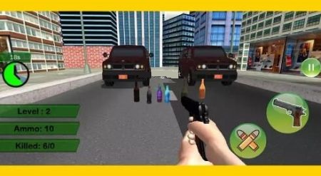 瞄准瓶子射击官方破解版：专注于射击瓶子的闯关游戏，免费！
