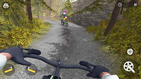 山地自行车下坡赛免费手机版：以自行车为主题的闯关竞技游戏，享受！